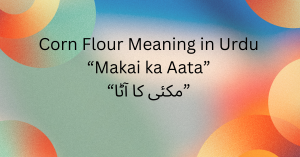 Corn Flour Meaning in Urdu